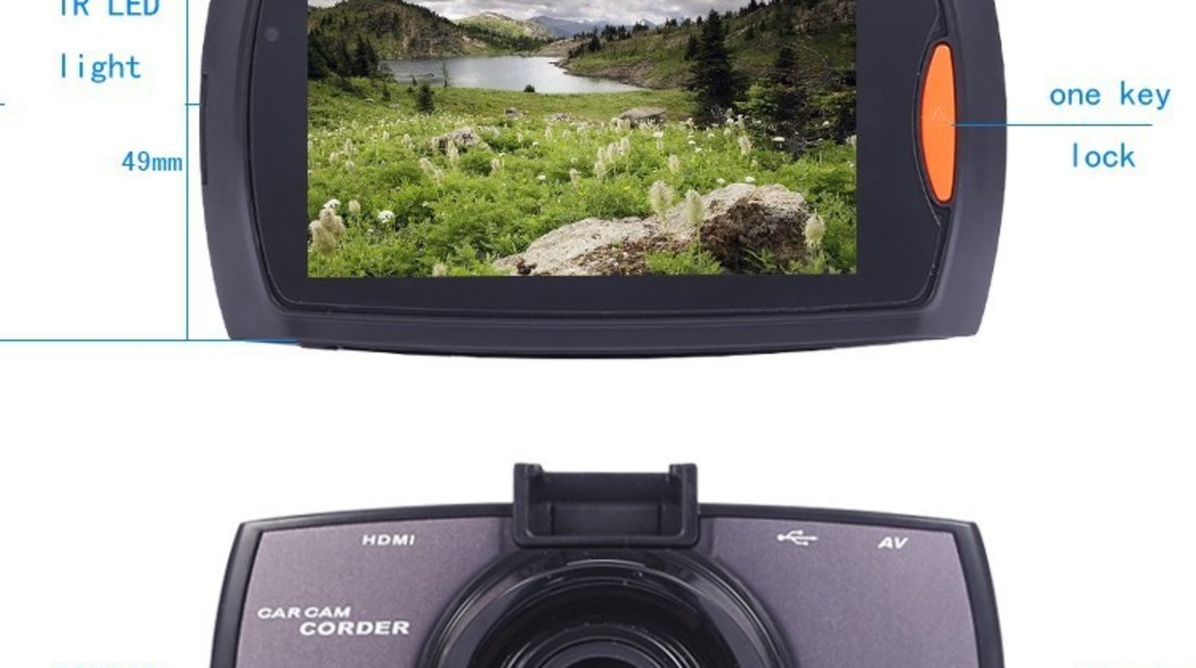 Camera Video Auto DVR G30 Novatek 96650 Full HD 1080p cu unghi de 170 grade si inregistrare nocturna