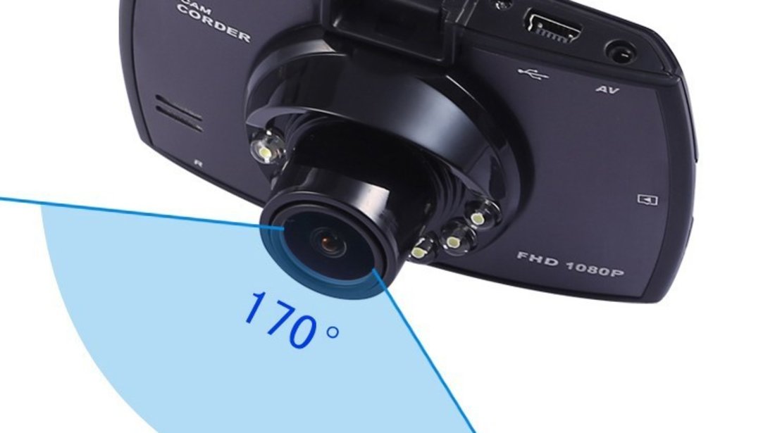 Camera Video Auto DVR G30 Novatek 96650 Full HD 1080p cu unghi de 170 grade si inregistrare nocturna