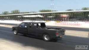 Camioneta cu motor de 9.5 litri Twin-Turbo pentru drag-racing este un OZN