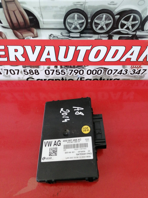 CAN Gateway Audi A8 (2009-2017) [4H] D4 3.0 Motorina 2014, 4H0907468AC / 4H0907468AB / 4H0907468D