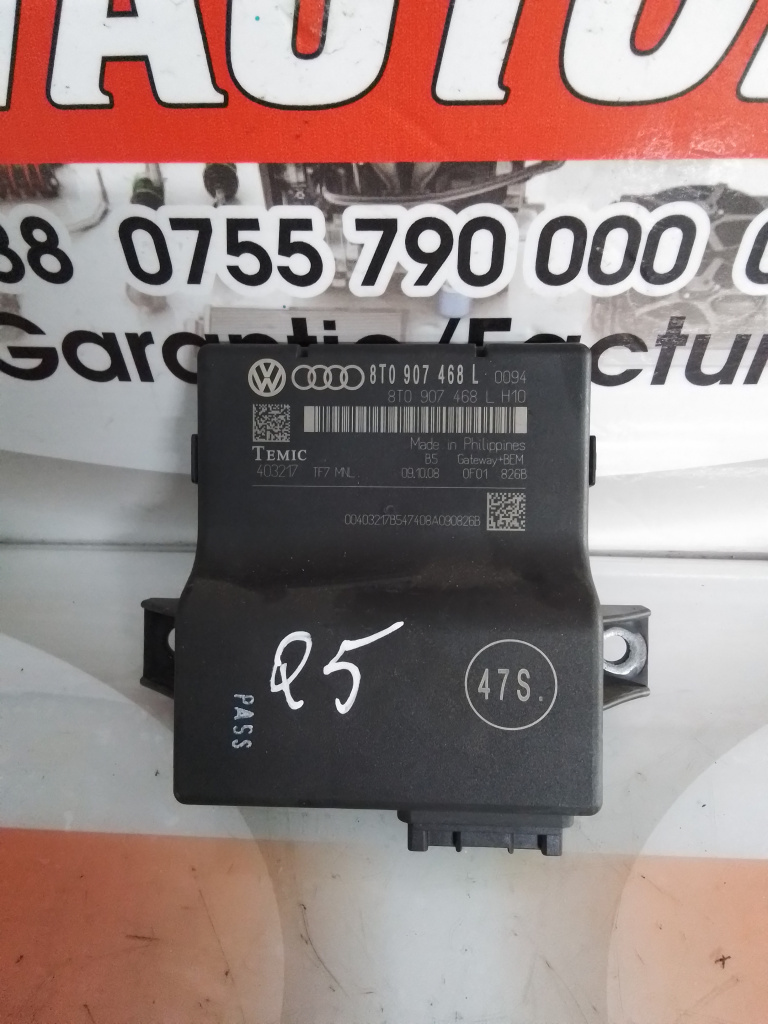 CAN Gateway Audi Q5 (2008-2012) [8R] 2.0 Motorina 2012, 8T0907468L