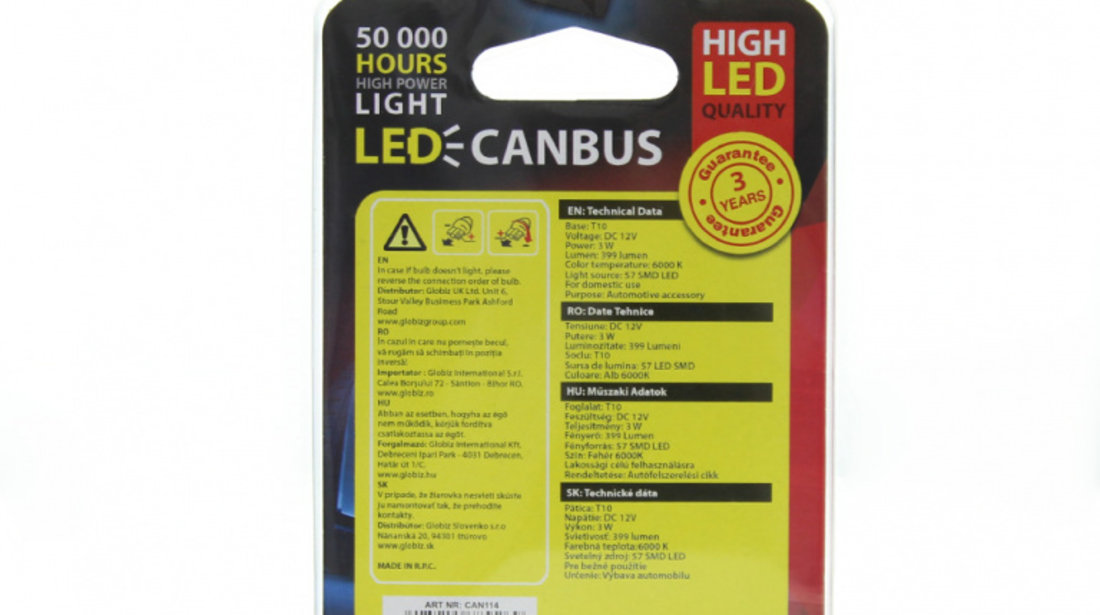CAN114 LED pentru iluminat interior /portbagaj CAN114