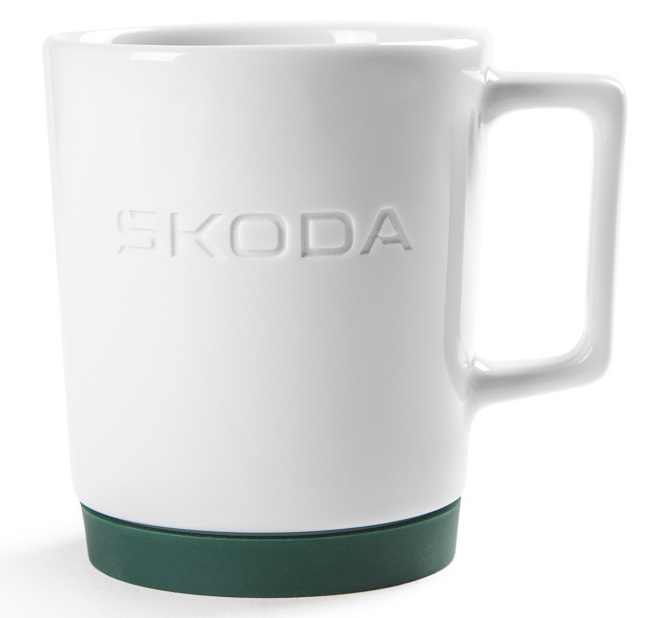 Cana Cu Suport Silicon Oe Skoda Alb / Verde 6U0069601A