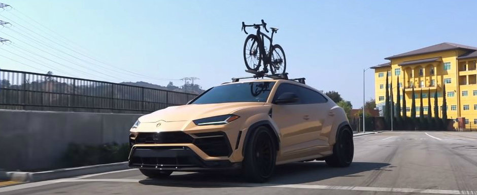 Cand iese pe sosea, toata lumea stie al cui e. Conduce un URUS cu widebody si bicicleta de 20.000 de dolari pe plafon Cand iese pe sosea, toata lumea stie al cui e. Conduce un URUS cu widebody si bicicleta de 20.000 de dolari pe plafon