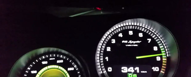 Cand noaptea se lasa, noul Porsche 918 Spyder iese la joaca. Cu peste 340 km/h pe drumurile publice din Germania!