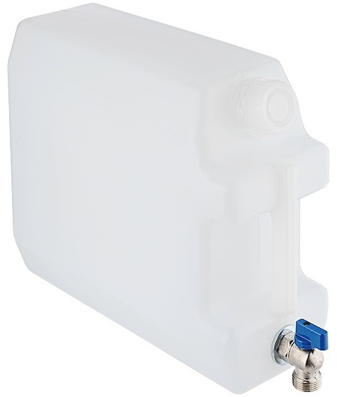 Canistra Apă 10L Cu Robinet Metalic Scurt Cu Filet De 26 mm Alb Carmotion 86957