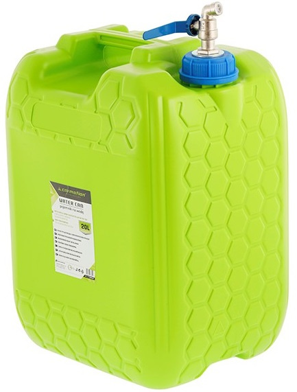 Canistra Apă Plastic 20L Verde Cu Robinet Metal Lung Carmotion Verde 63812