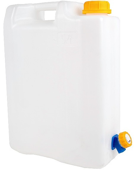 Canistra Apa 10L Alb Cu Robinet Din Plastic Omologat Pentru Apă Potabilă Carmotion 86572