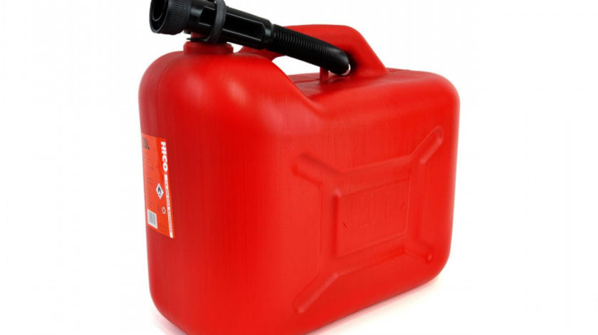 Canistra din plastic pentru combustibil rosie 20L AVX-AMJ0614