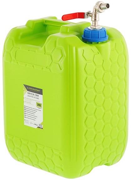 Canistra Plastic Apa Cu Robinet Metalic Lung In Capac Carmotion Verde 20L 63814