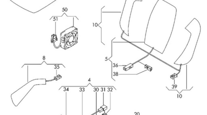 Cantar scaun Volkswagen Passat B7 (365) Variant 2011 2.0 TDI OEM 3AA963553A