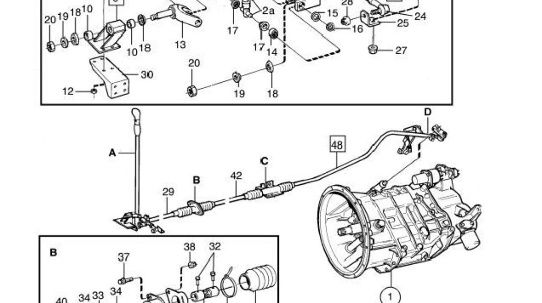 Cap bara timonerie schimbator viteze Volvo FH,FM (poz.24) AUGER 1 696 684