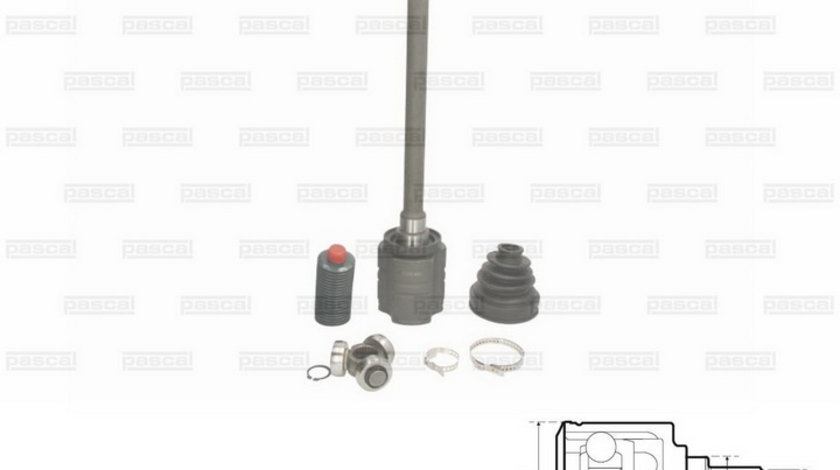 Cap planetara dreapta spre cutia de viteze (27z/26z/44mm) BMW Seria 3 (E46) 2.5/3.0/3.0 d intre 2000-2005