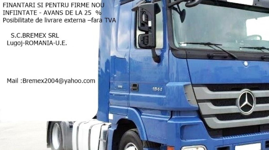 CAP TRACTOR MERCEDES ACTROS 1844 LS EURO 5 EEV MEGA SPACE+LEASING DE LA 10%-FINANTARI SI FIRME NOI