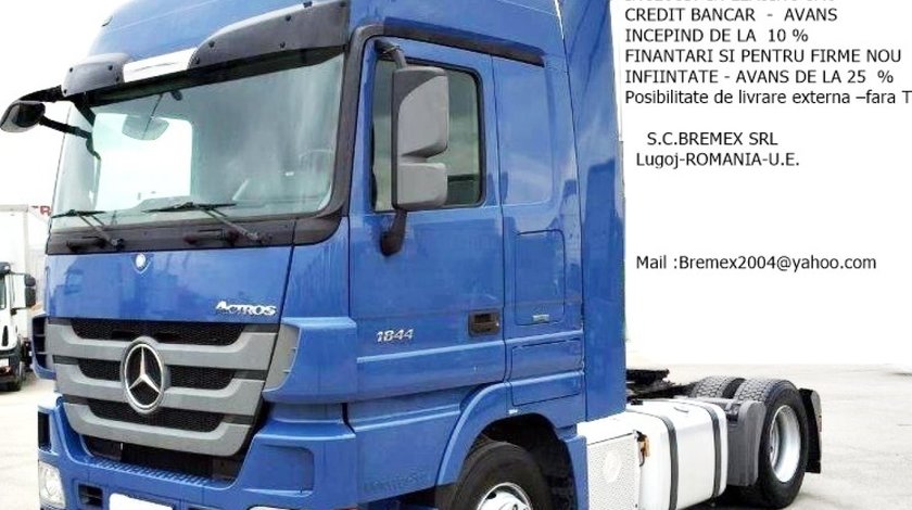 CAP TRACTOR MERCEDES ACTROS 1844 LS EURO 5 EEV MEGA SPACE+LEASING DE LA 10%-FINANTARI SI FIRME NOI