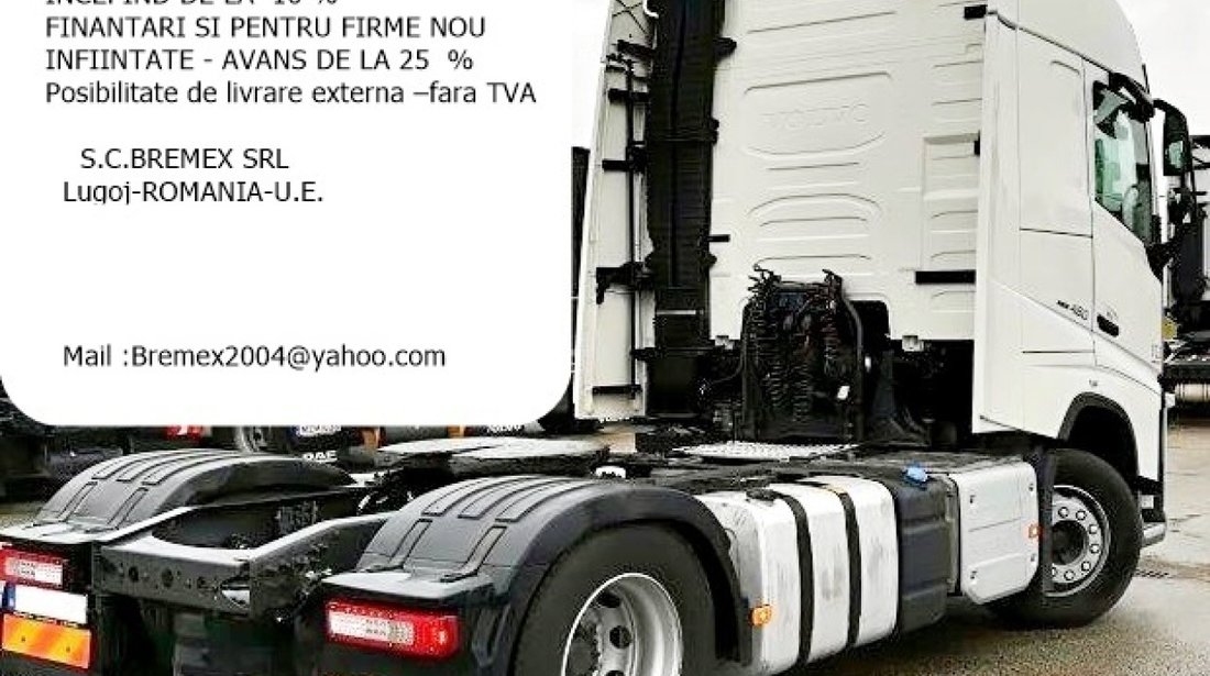 CAP TRACTOR VOLVO F H-460 EURO 6 GLOBETROTTER+LEASING DE LA 10%-FINANTARI SI FIRME NOI