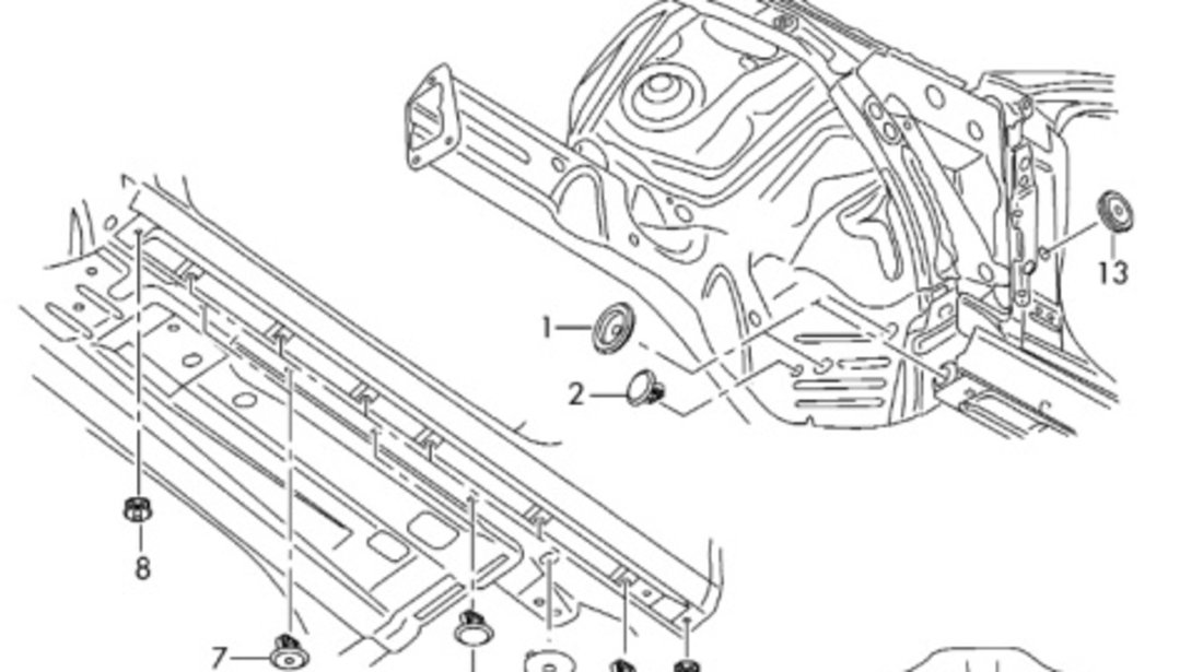 Capac amortizor dreapta fata AUDI A4 IV Avant (8K5, B8) [ 2007 - 2015 ] TDI (CAGA, CJCA, CMEA, CMFA) 105KW|143HP VAG OEM 8K0803594