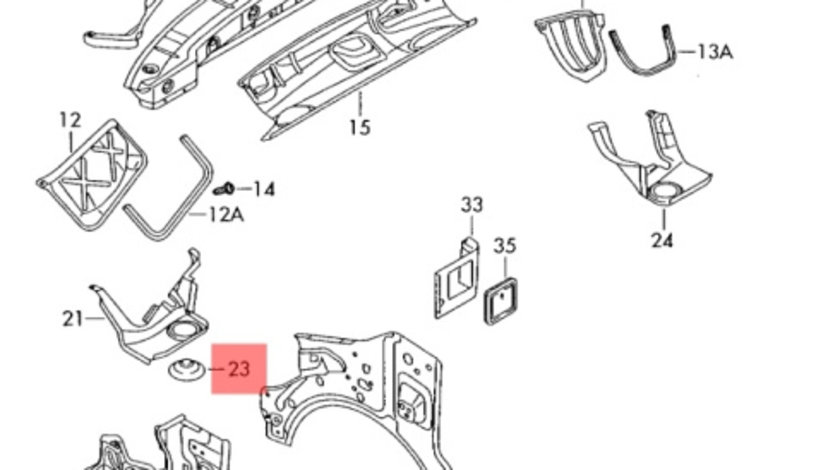 Capac amortizor Volkswagen Transporter (7E) Bus 2015 2.0 TDI OEM 7H0805585