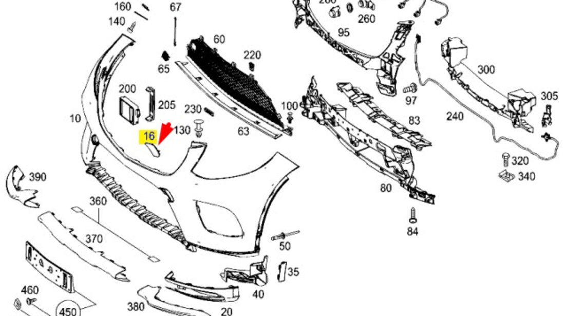 Capac Bara Fata Stanga Oe Mercedes-Benz GLS X166 2015-2019 A29288549229999