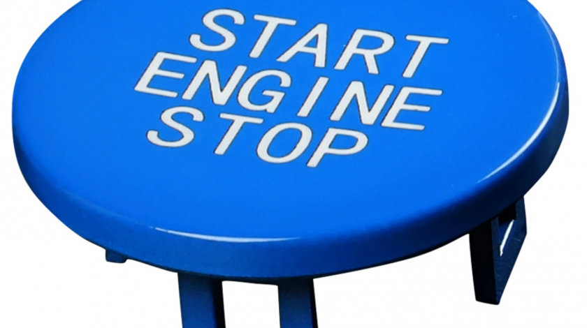 Capac Buton Start-Stop Compatibil Bmw Seria 2 F44 2019→ SSV-8046 Albastru