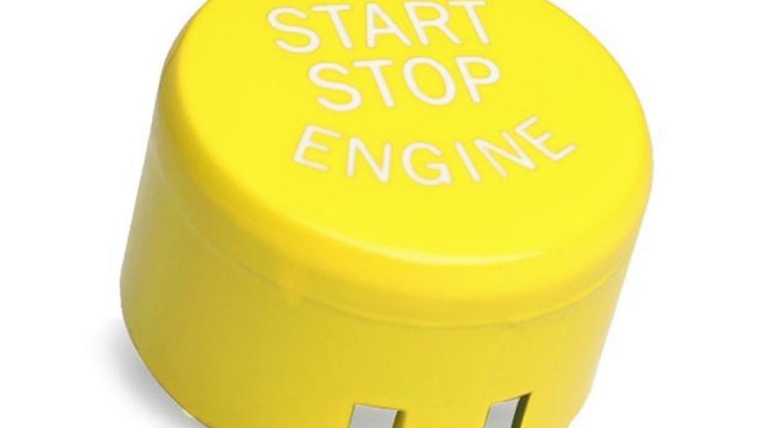 Capac Buton Start-Stop Compatibil Bmw Seria 5 F10 2010-2015 SSV-8006 Galben