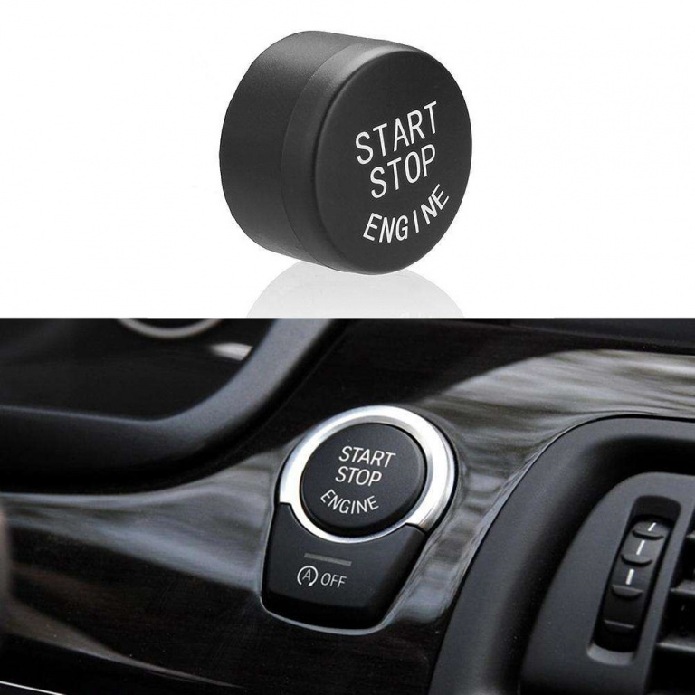 Capac Buton Start-Stop Compatibil Bmw Seria 5 F11 2010-2015 SSV-8006 Negru