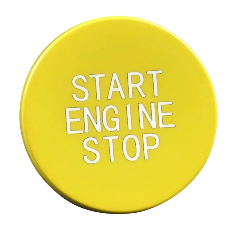 Capac Buton Start-Stop Compatibil Bmw Seria 8 G15, F92 2018→ SSV-8046 Galben