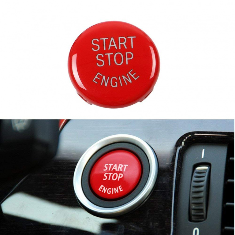 Capac Buton Start-Stop Compatibil Bmw X5 E70 2006-2013 SSV-8007 Rosu