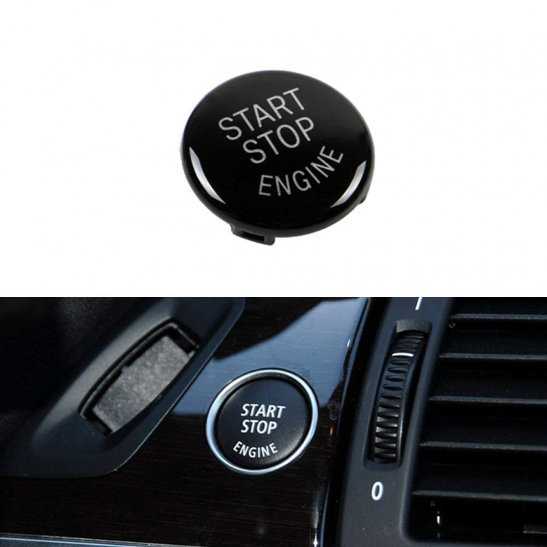 Capac Buton Start-Stop Compatibil Bmw X5 E70 2006-2013 SSV-8007 Negru