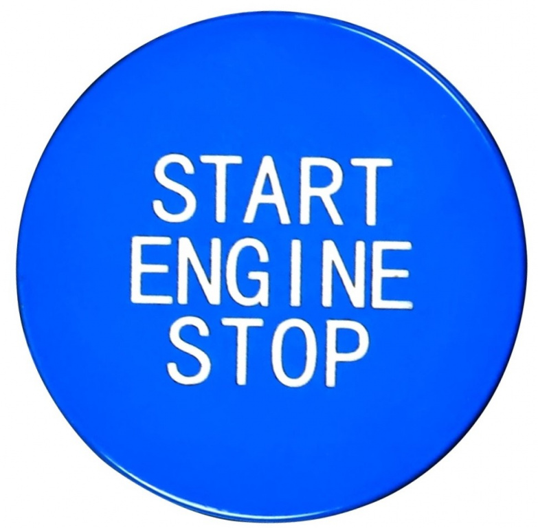Capac Buton Start-Stop Compatibil Bmw X5 G05 2018→ SSV-8046 Albastru