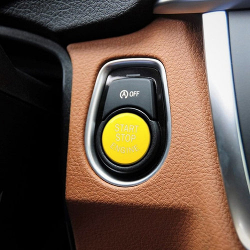 Capac Buton Start-Stop Compatibil Bmw X6 F16 2015-2016 SSV-8006 Galben