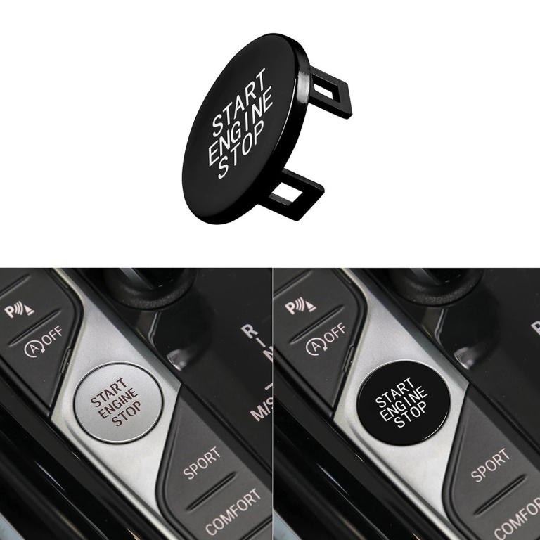 Capac Buton Start-Stop Compatibil Bmw X7 G07 2019→ SSV-8046 Negru