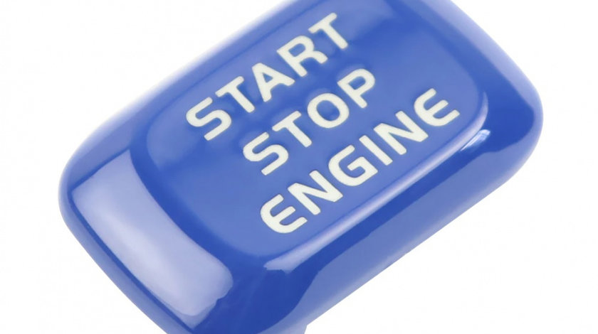 Capac Buton Start-Stop Compatibil Volvo S80L 2012-2015 SSV-8037 Albastru