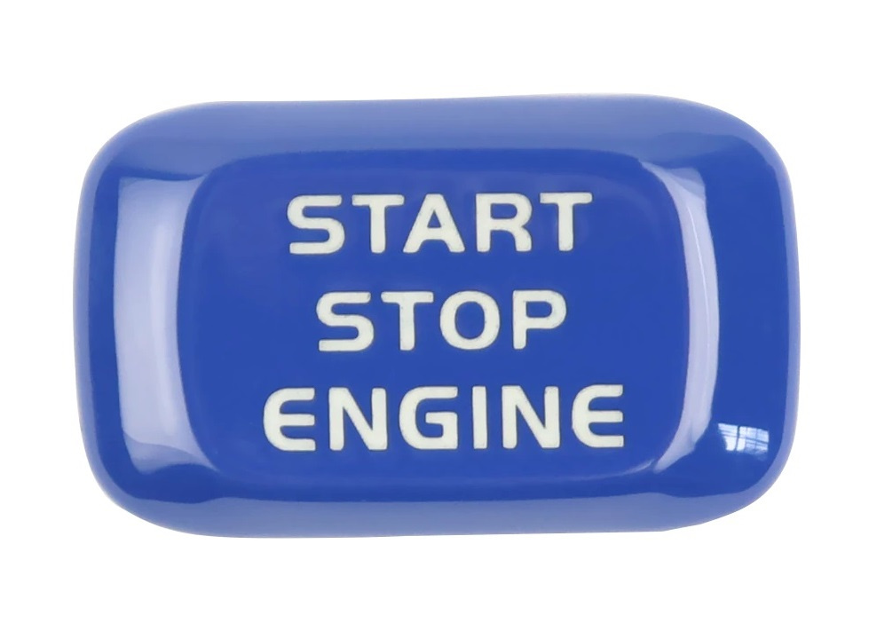 Capac Buton Start-Stop Compatibil Volvo S80L 2012-2015 SSV-8037 Albastru