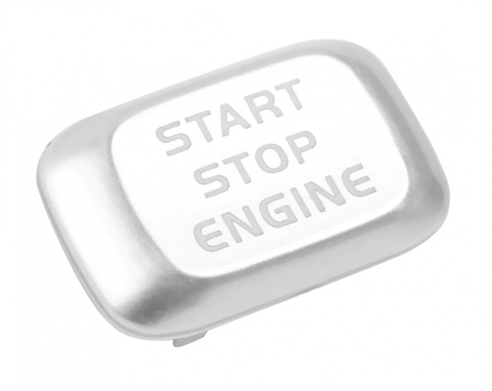 Capac Buton Start-Stop Compatibil Volvo S80L 2012-2015 SSV-8037 Argintiu