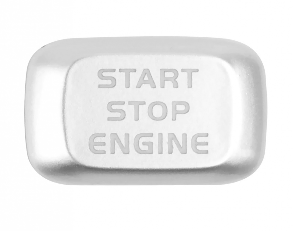 Capac Buton Start-Stop Compatibil Volvo V40 2013-2019 SSV-8037 Argintiu