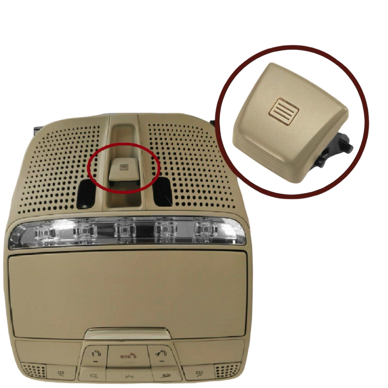 Capac Buton Trapa / Panoramic Compatibil Mercedes-Benz C-Class C205 2015→ Bej A0009018703 8610
