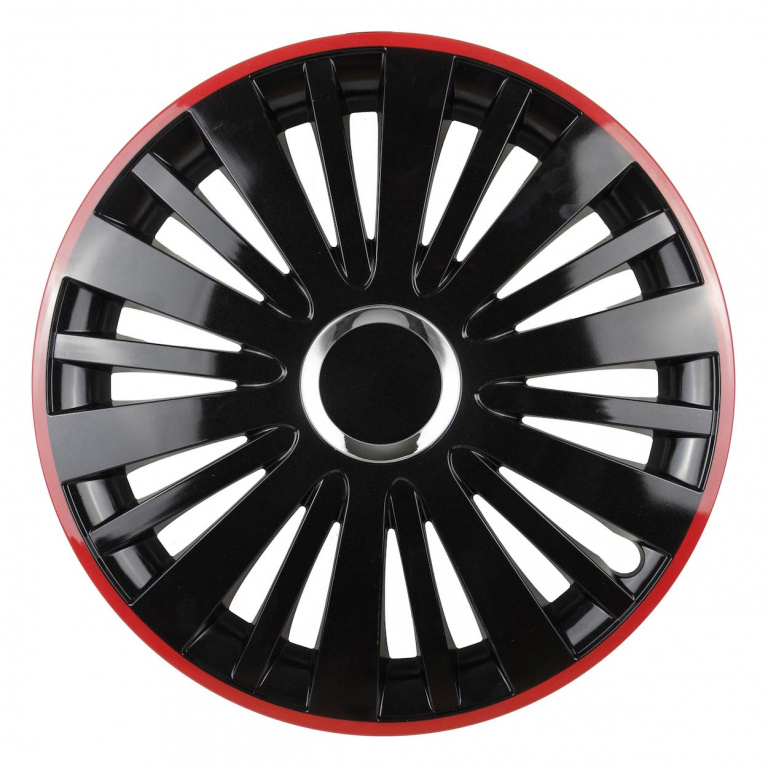 Capac Butuc Falcon 16\' Negru Cu Margine Roșie Amio L58282