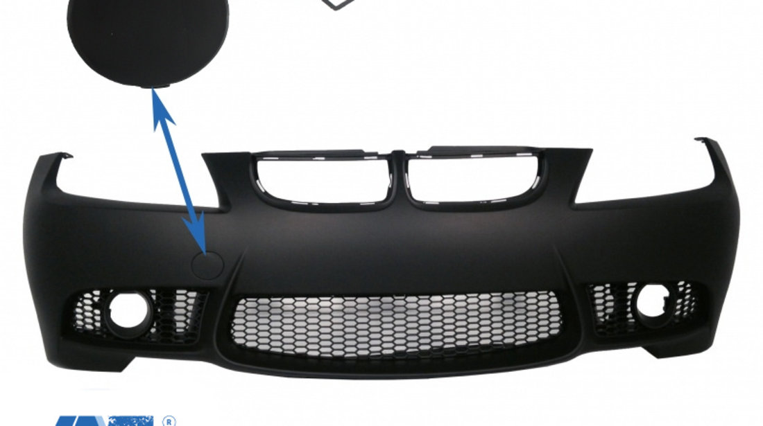 Capac Cârlig Remorcare Bara Fata compatibil cu BMW Seria 3 E90 Sedan E91 Touring (2004-2008) Non LCI M3 Design