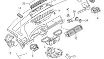 Capac carcasa filtru polenAudi A4 B7 (8E)Berlina 2...