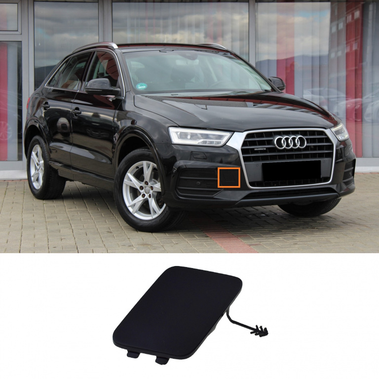 Capac Carlig Remorcare Bara Fata Am Audi Q3 8U 2014-2018 Facelift 8U0807241AGRU