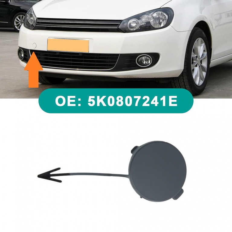 Capac Carlig Remorcare Bara Fata Am Volkswagen Golf 6 2008-2013 5K0807241EGRU