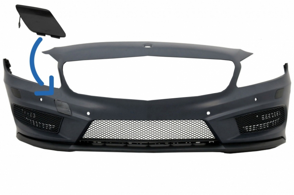 Capac Carlig Remorcare Bara Fata Compatibil Cu Mercedes-Benz A-Class W176 2012-2018 A45 Design THCMBW176