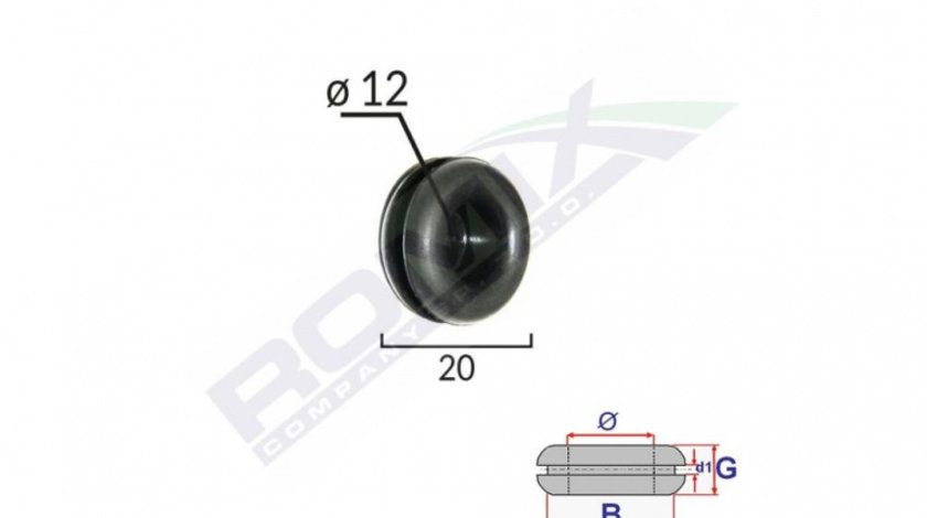 Capac cauciuc inchis universal diametru 12mm set 5 buc UNIVERSAL Universal #6 C60497-RMX