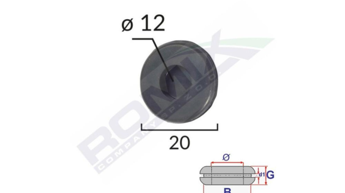 Capac cauciuc inchis universal diametru int 12mm - ext 20mm set 5 buc UNIVERSAL Universal #6 C60498-RMX