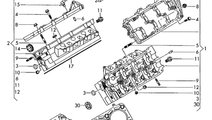 Capac chiulasa dreapta 2.7 TDI Audi A4 B8 CGKA 200...