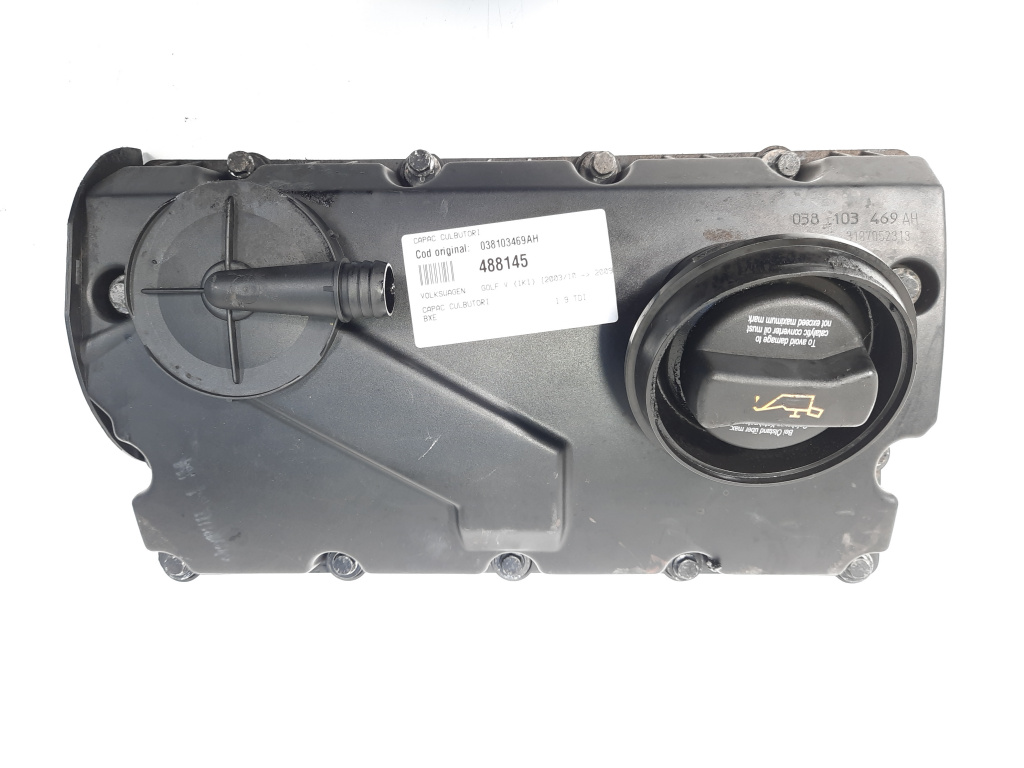 Capac culbutori, cod 038103469AH, VW Golf 5 (1K1), 1.9 TDI, BXE (id:488145)