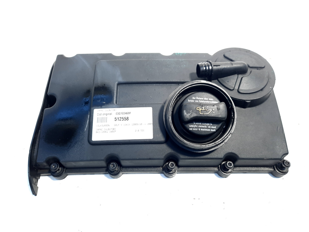 Capac culbutori, cod 03G103469F, Seat Altea (5P1), 2.0 TDI, BKD (idi:512558)