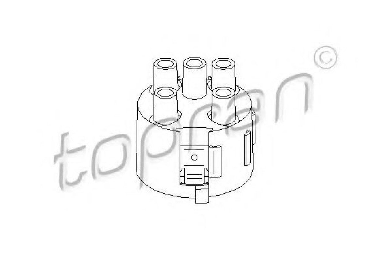 Capac distribuitor VW PASSAT (3A2, 35I) (1988 - 1997) TOPRAN 100 277 piesa NOUA