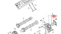 Capac distributie stanga 2.7 TDI Audi A4 B8 CGKA 2...